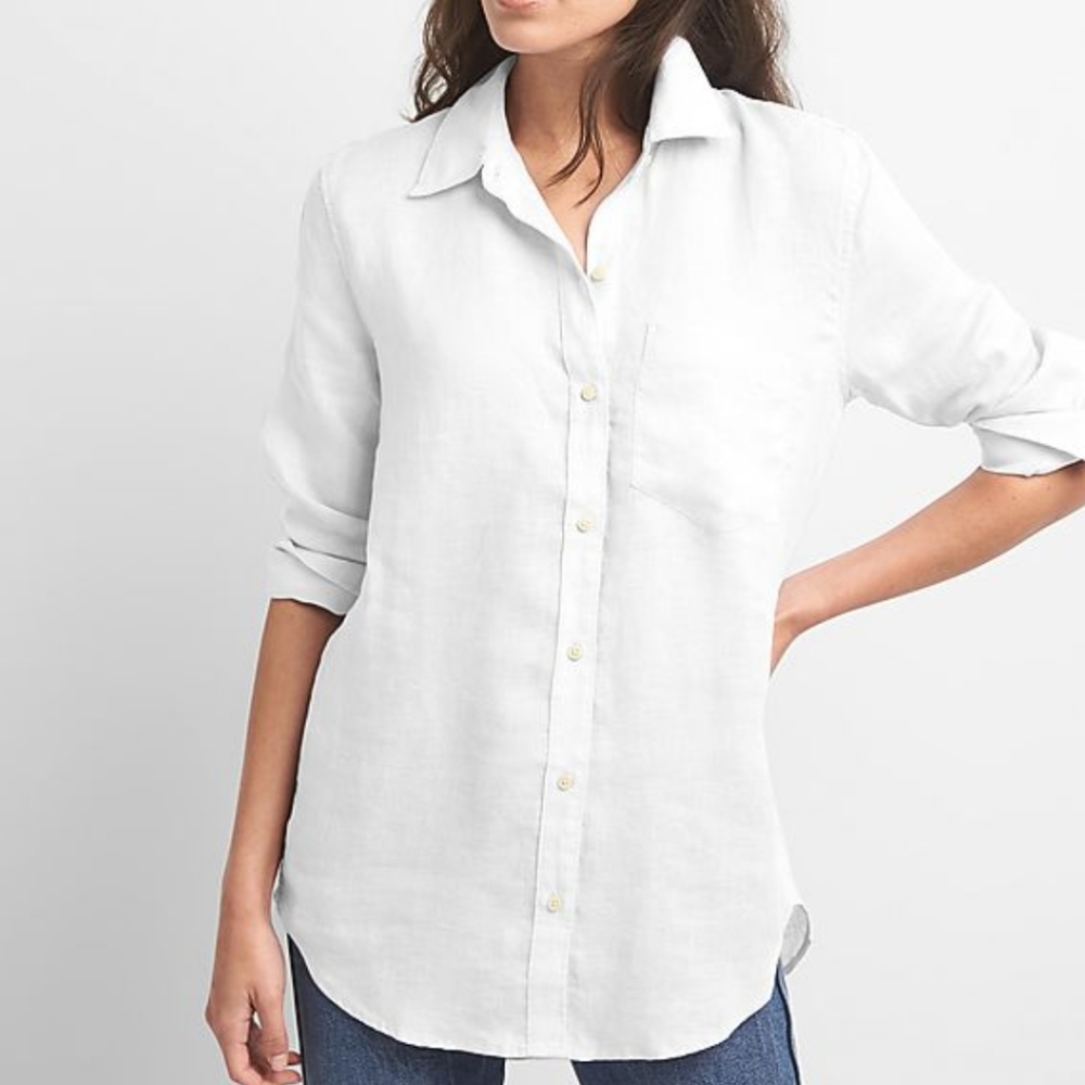 Gap Boyfriend Denim Button Down Shirt